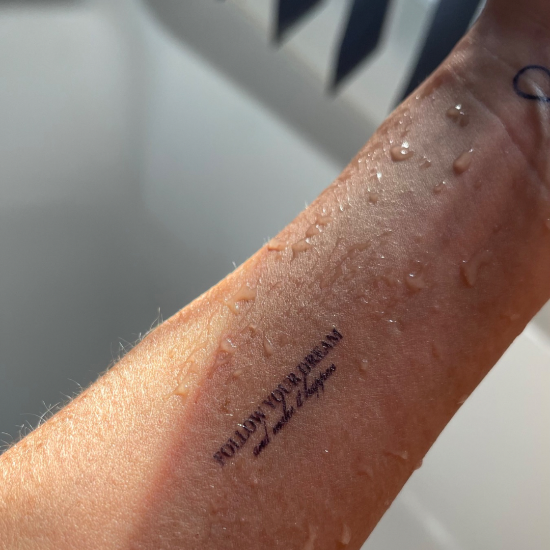 Tatuaje temporal sigue tu sueño