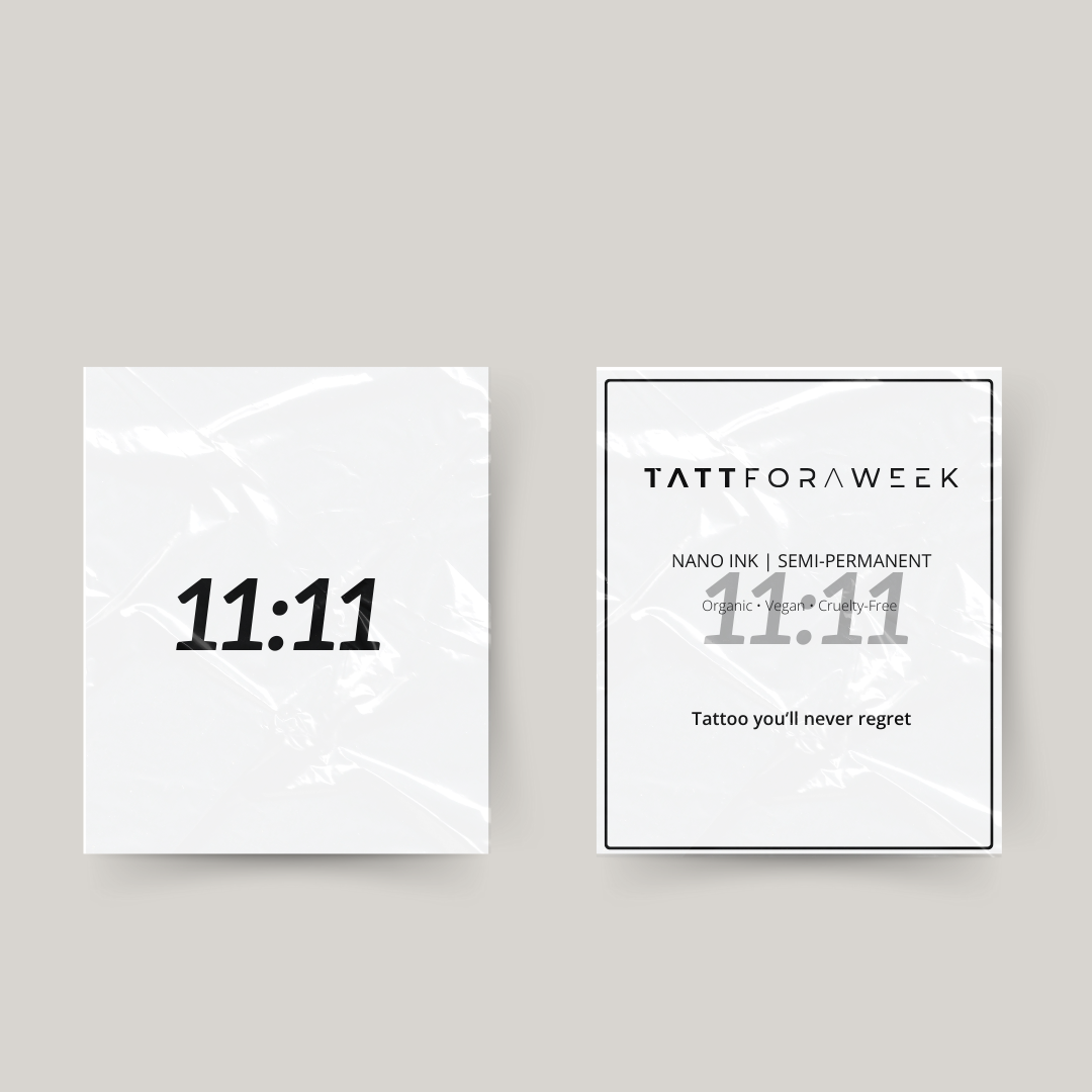 Tatuaje temporal 11:11