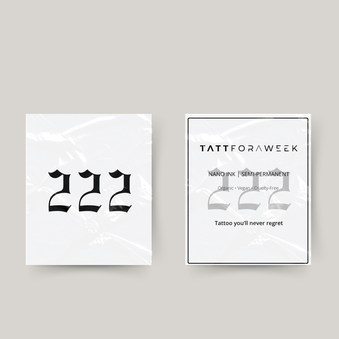 Tatuaje temporal 222