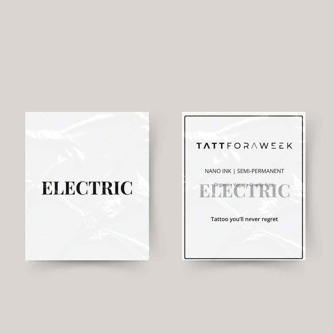 Tatuaje temporal eléctrico