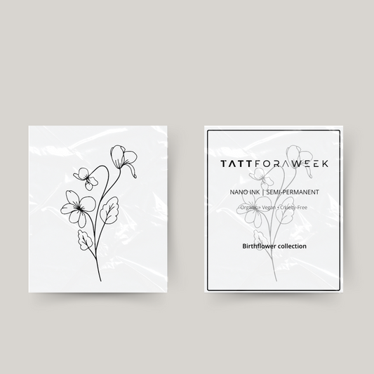 Tatouage temporaire fleur de naissance février