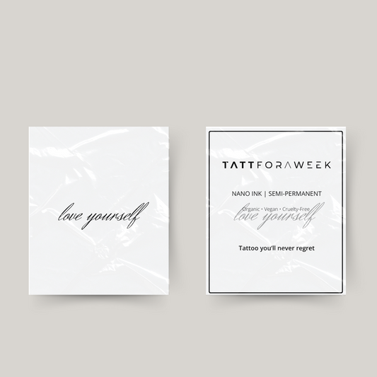 Temporary tattoo love yourself