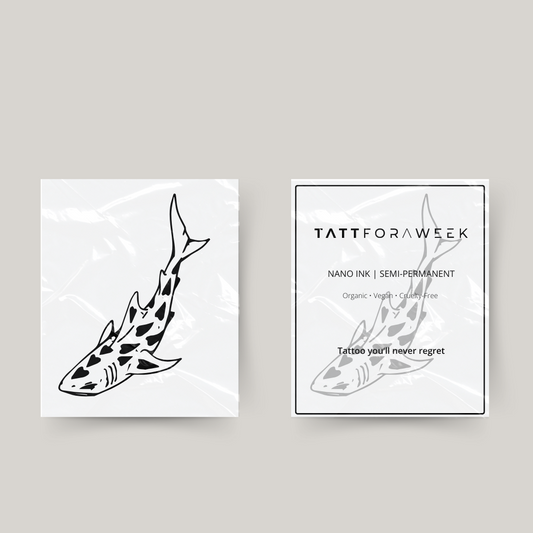 Temporary tattoo shark