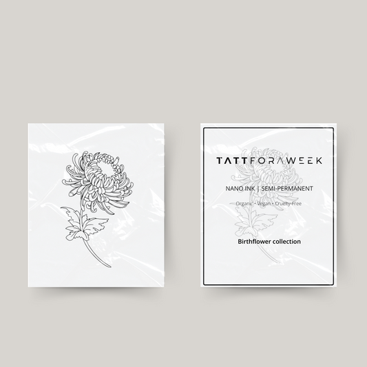 Tatouage temporaire fleur de naissance novembre