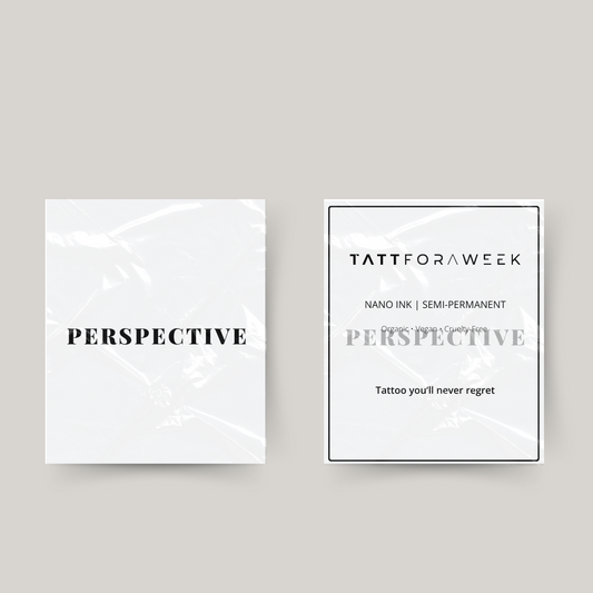 Temporary tattoo perspective