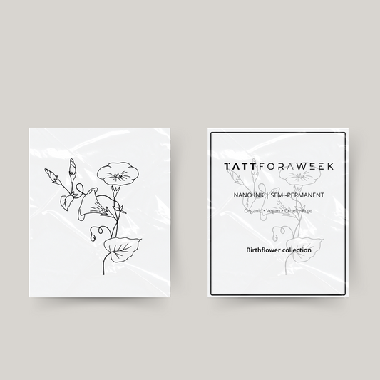 Tatouage temporaire fleur de naissance septembre