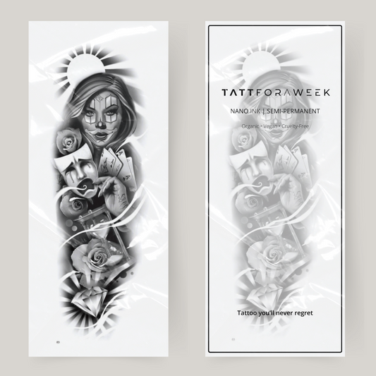 Nep tattoo sleeve gokken