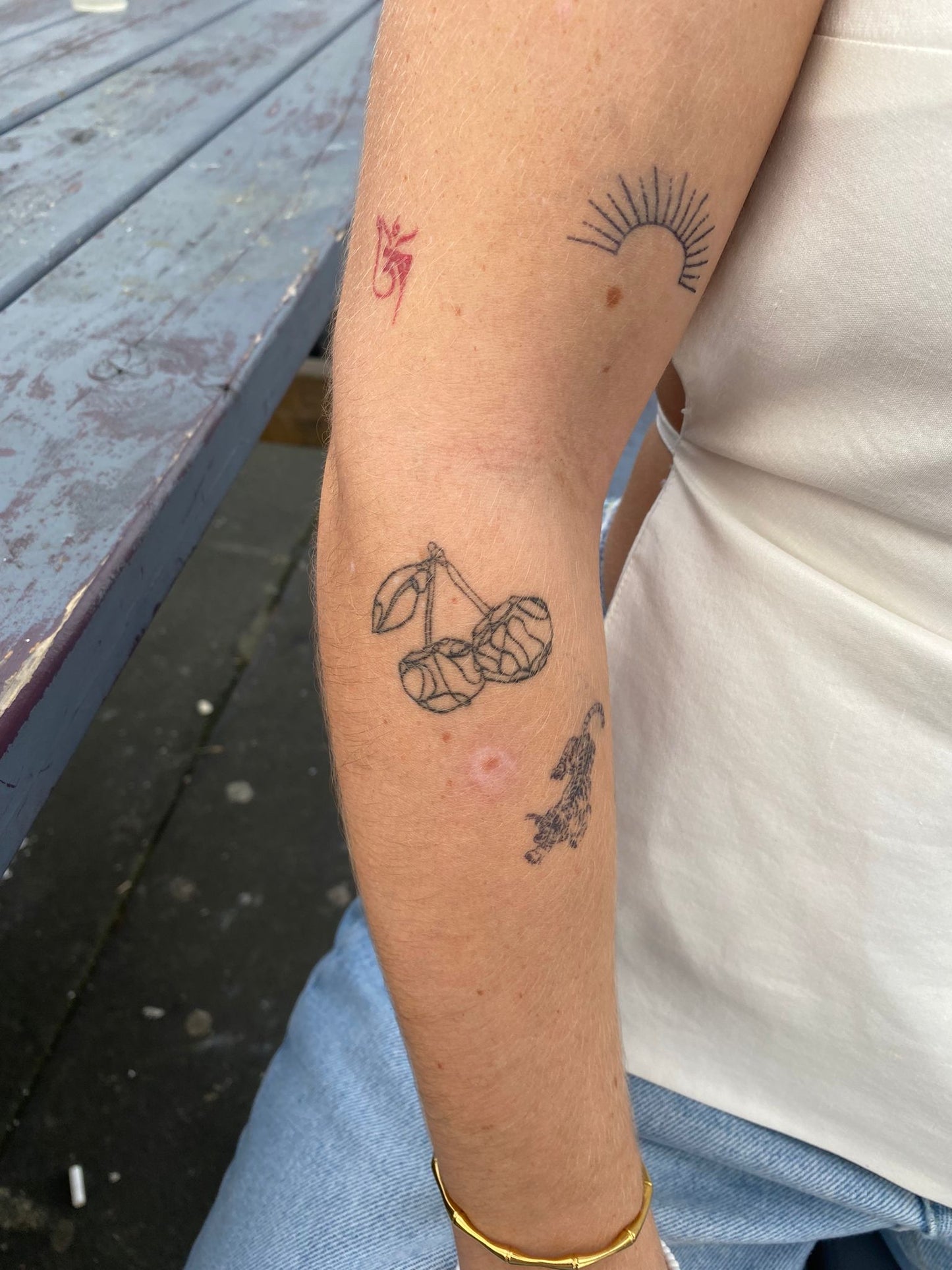 Tijdelijke tattoo zon