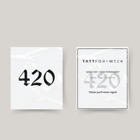 Tatuaje temporal 420