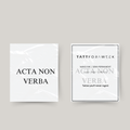 Tijdelijke tattoo acta non verba