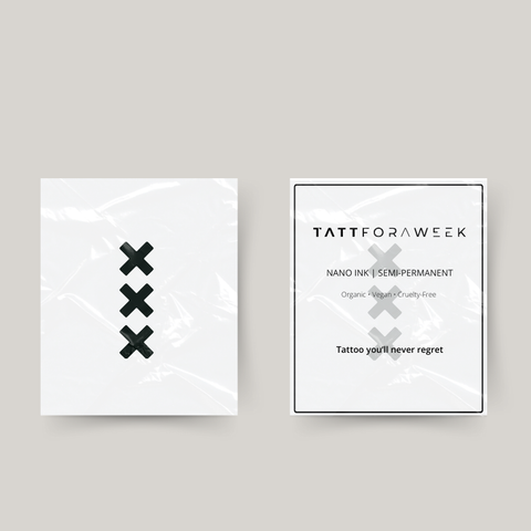 Tatuaje temporal cruces de Ámsterdam