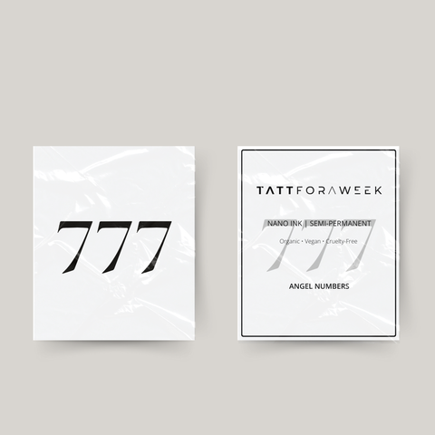 Midlertidig tatovering engletall 777