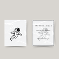 Midlertidig tatovering astronaut