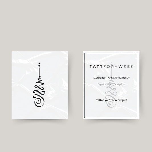 Tillfällig tatuering buddhismens symbol