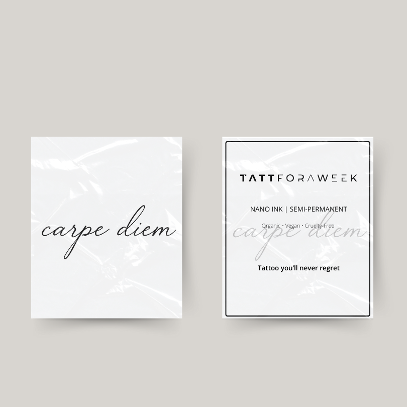 Tillfällig tatuering carpe diem