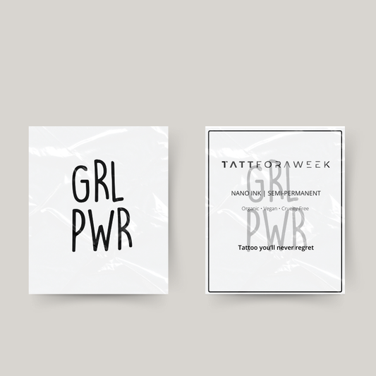 Tillfällig tatuering girlpower