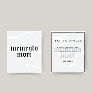 Tatuagem temporária memento mori