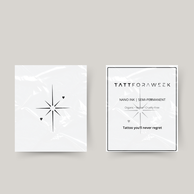 Tillfällig tatuering polstjärna