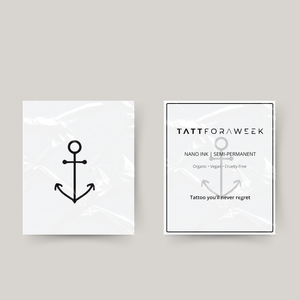 Tillfällig tatuering elegant ankare