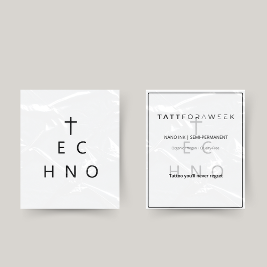 Tillfällig tatuering techno