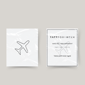 Tillfällig tatuering flygplan