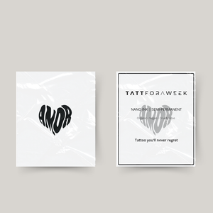 Tatuagem temporária amor