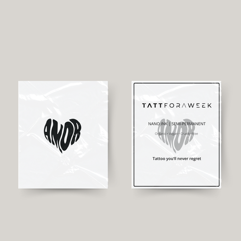 Tatuaje temporal amor