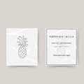 Tatuaggio temporaneo ananas