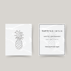 Midlertidig tatovering ananas