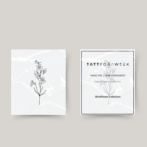 Tillfällig tatuering födelseblomma december