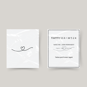 Tillfällig tatuering hjärta med ögla