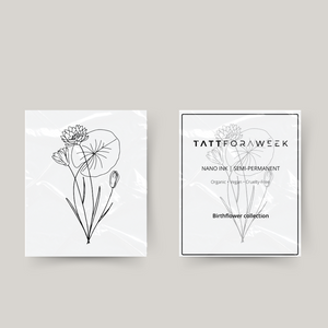 Temporary tattoo birthflower July