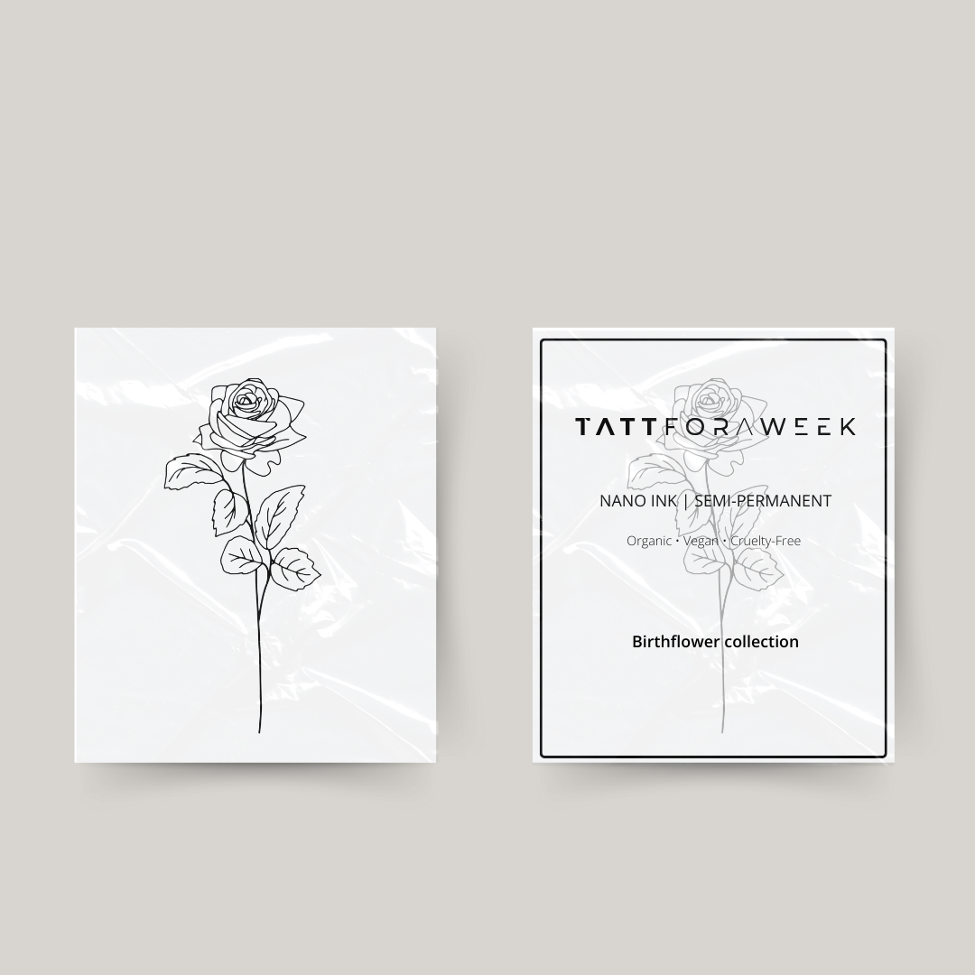 Tijdelijke tattoo birthflower juni