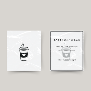 Midlertidig tatovering kaffe