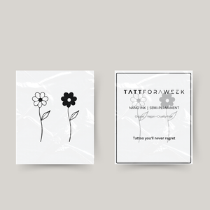 Tatuagem temporária de flores