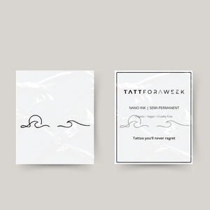 Tillfällig tatuering havet