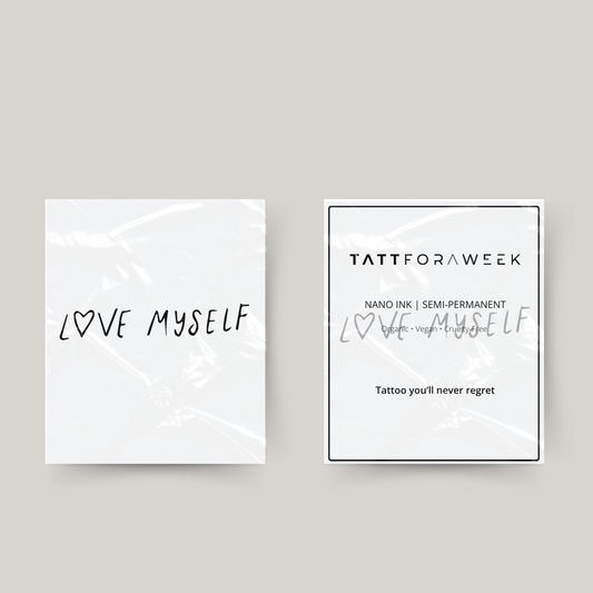 Temporary tattoo love myself