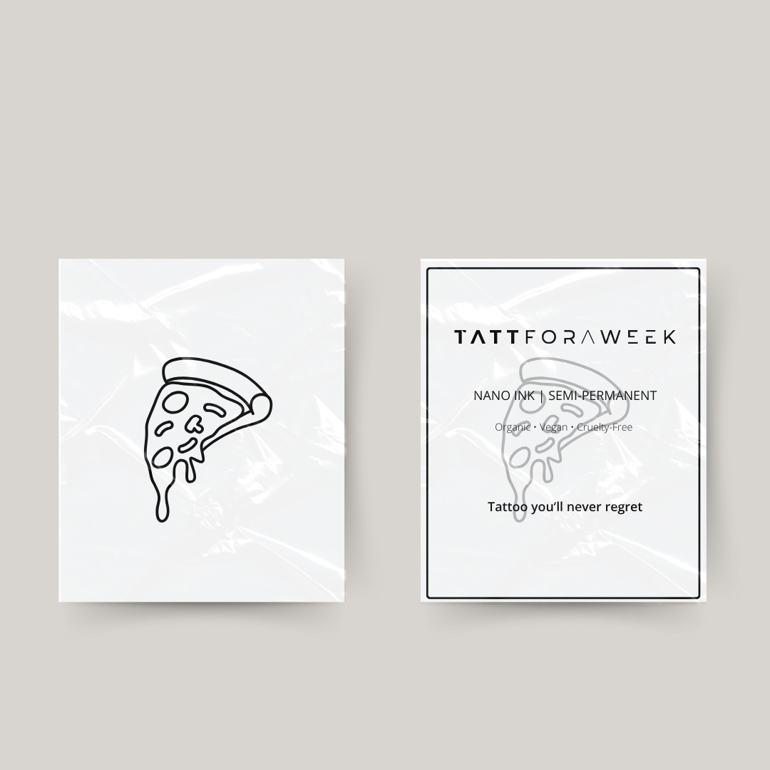 Tijdelijke tattoo pizza