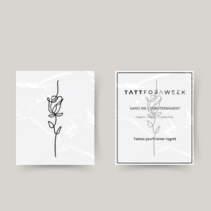 Tillfällig tatuering graciös ros