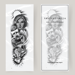 Jogo de manga de tatuagem falsa