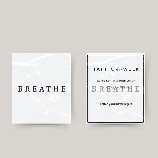 Tijdelijke tattoo breathe