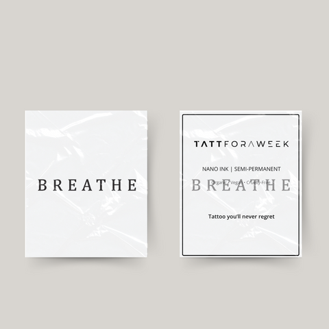 Tatuaje temporal respirar