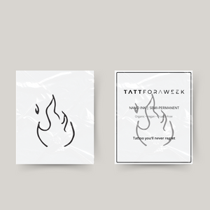 Temporäres Tattoo-Feuer