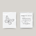 Tatouage temporaire papillon volant